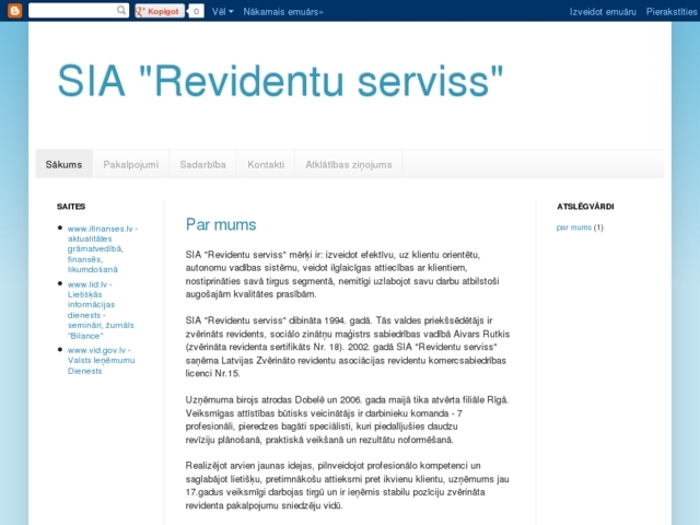 Revidentu serviss, SIA